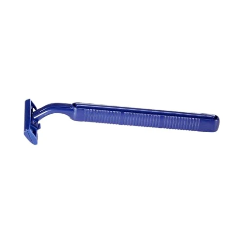 Mckesson Disposable Razors Shaving Razor Twin Blade Stainless Steel Blade Blue 50 Count 1 Pack