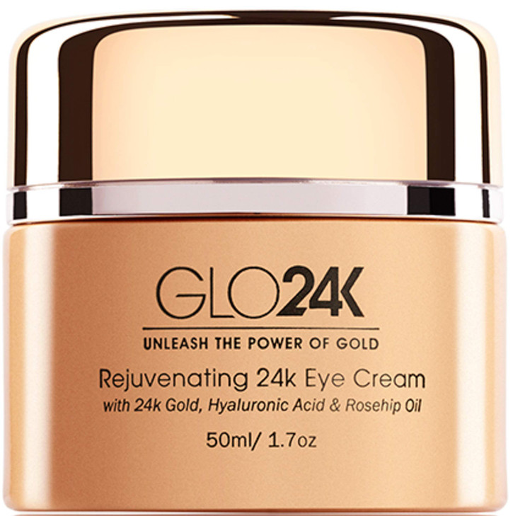Glo24K Eye Cream 24K Gold Retinol Hyaluronic Acid Rose Scent