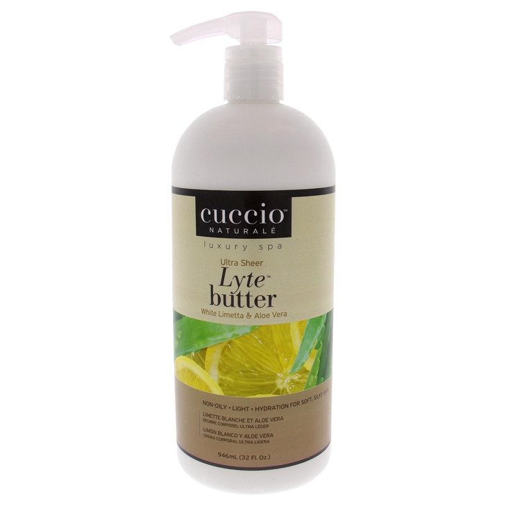 Cuccio Naturale Lyte Ultra Sheer Body Butter Replenishing Scented Moisturizer Cream Deep Hydration To Repair Dry Skin All Natural Cruelty