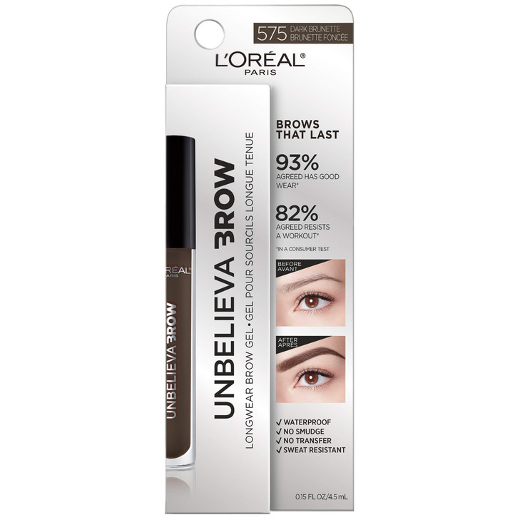 L Oreal Paris Unbelieva Brow Longwear Waterproof Tinted Brow Gel Smudge Resistant Transfer Proof Quick Drying Easy And Quick Application