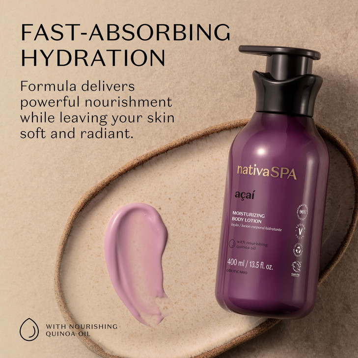 Nativa Spa Acai Berry Hydrating Body Lotion 13.5 Oz