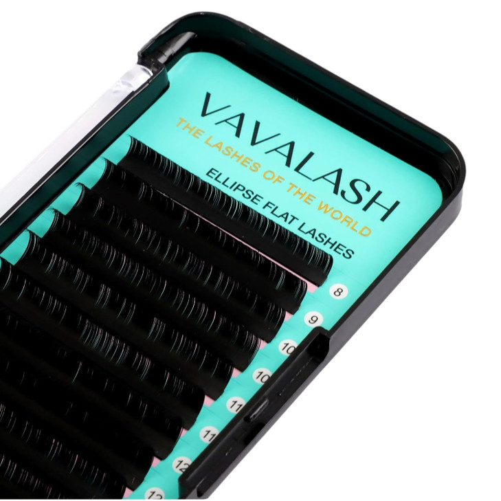 Vavalash Ellipse Lash Extensions C D Curl 0.15 0.2 Thickness 8 15Mm Matte Black Individual Flat Eyelash Extension Supplies Salon Use Only Cc