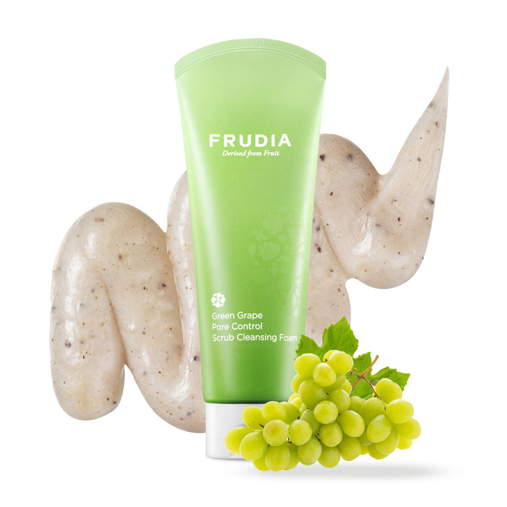Frudia Green Grape Pore Control Exfoliating Face Wash 4.9 Oz Korean Facial Cleanser W Green Grape Seed Scrub And Vitamin E Korean Skin Care