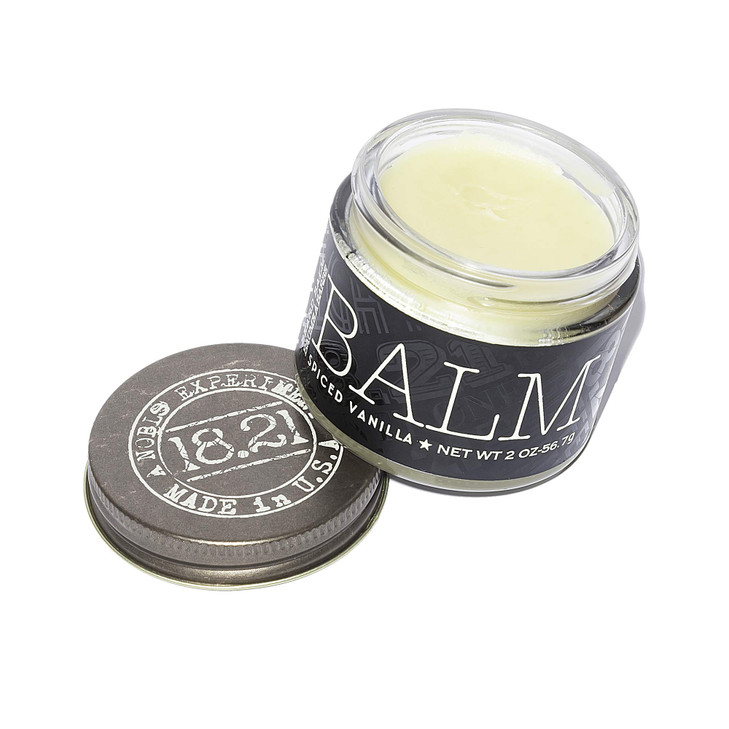 18.21 Man Made Beard Balm For Men Spiced Vanilla 2 Fl. Oz Premium Grooming Cream With Low Shine For Conditioning And Shaping Beards