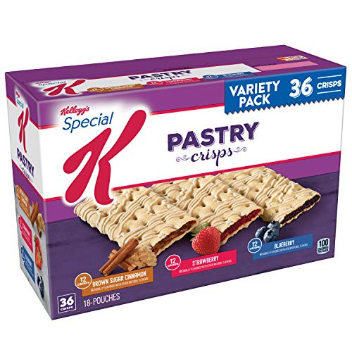 Kelloggs Special K Pastry Crisps Variety Pack 15.84 Oz Box 36 Crisps 1 Pack