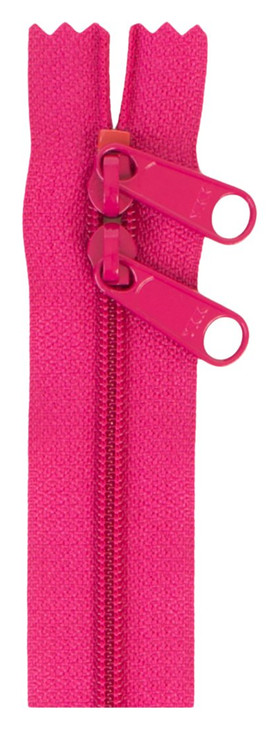ByAnnie ZIP30-250 Double Slide Zipper, 30", Lipstick