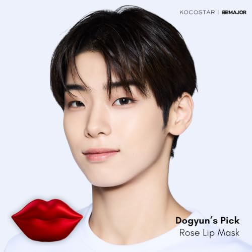Kocostar Rose Collagen Hydrogel Lip Mask With Niacinamide Multi Functional Hydrating Lip Care For Dry And Chapped Lips Hypoallergenic And