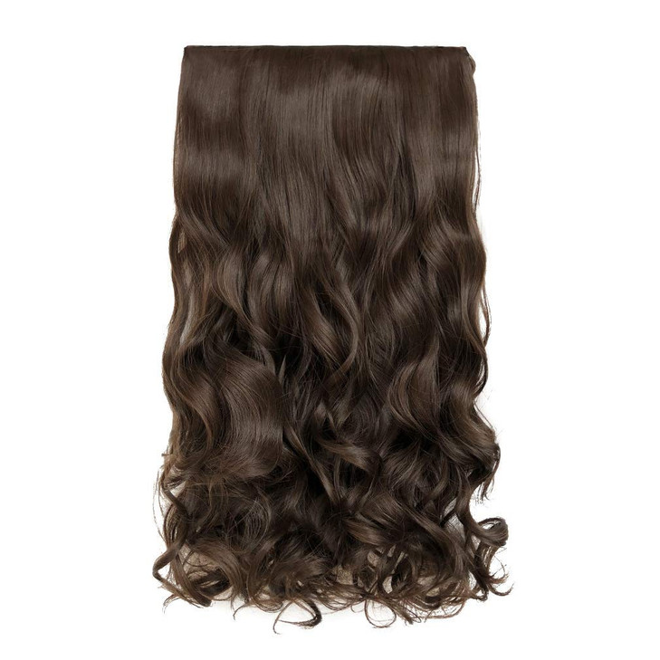 Reecho 20 1 Pack 3 Per 4 Full Head Curly Wave Clips In On Synthetic Hair Extensions He008 Hair Pieces For Women 5 Clips 4.5 Oz Per Piece