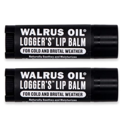 Walrus Oil Logger S Lip Balm 2 Pack Vegan 100 Percent Natural Ingredients Peppermint And Clove Scent