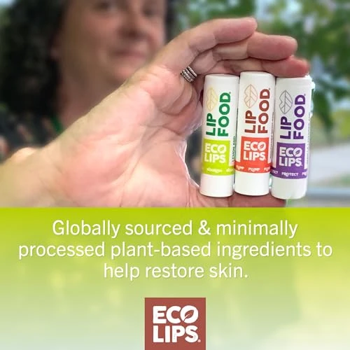 Eco Lips Lip Food Organic Lip Balm Variety Pack 3 Pack
