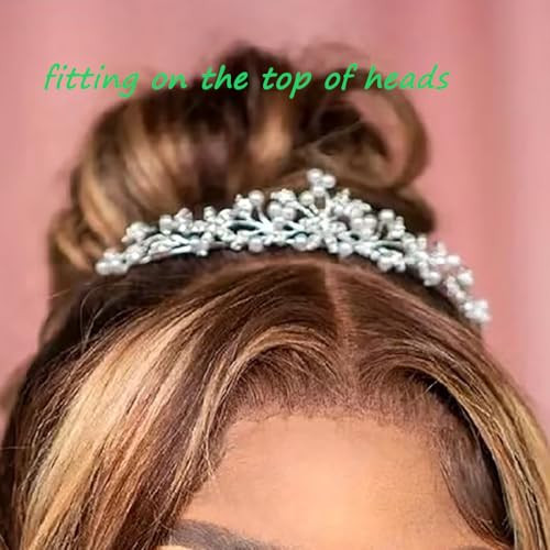 Rhinestone Pearl Tiaras And Crowns Headpieces For Women And Flower Girls Bridgerton Hair Accessories For Birthday Prom Wedding Princess