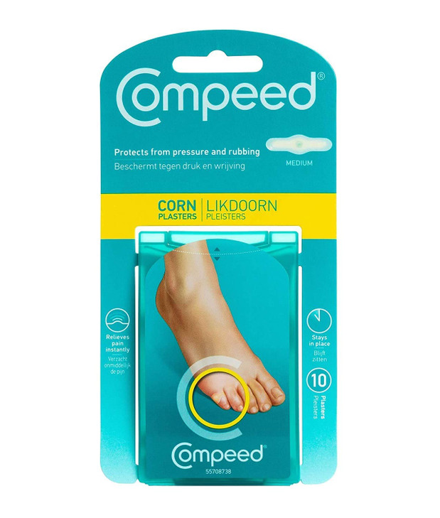 Compeed Advanced Corn Care Cushions Corn Toe Pads 10 Ct 2 Packs