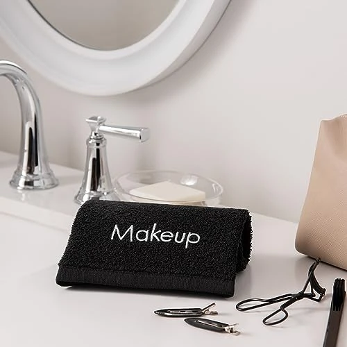 Arkwright Makeup Remover Cloths 6 Pack 100 Percent Cotton Face Towels Soft Reusable Washcloths Gentle Facial Cleansing For Waterproof Makeup