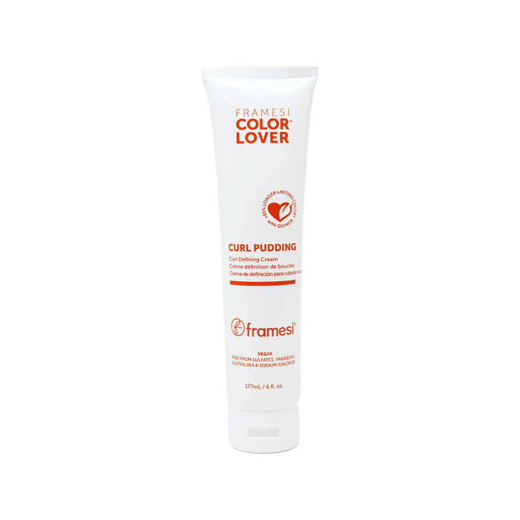 Framesi Curly Hair Care Color Lover Curl Pudding Styling Cream Curl Defining Cream Separates Curls Tames Frizz 6 Fl Oz Vegan Color Treated