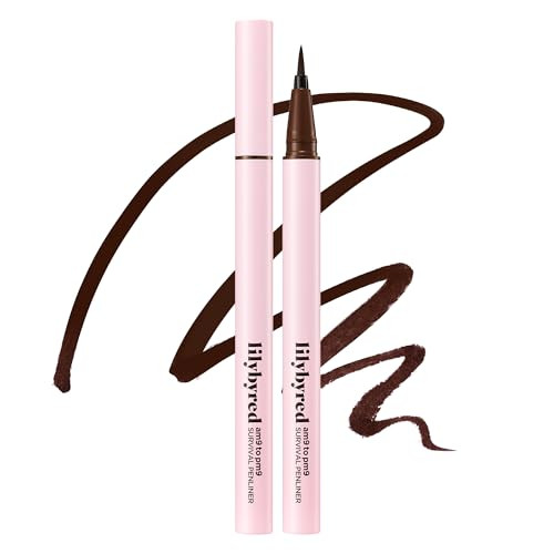 Lilybyred Am9 To Pm9 Survival Penliner Korean Waterproof Liquid Eyeliner With 0.1Mm Ultra Fine Brush Tip Highly Pigmented Quick Drying