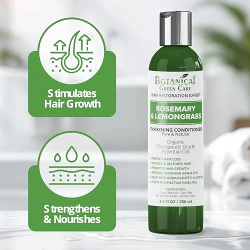 Rosemary And Lemongrass Conditioner For Thinning Hair Thickening Product For Women And Men Hair Growth