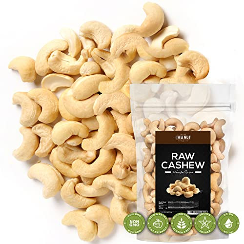 Premium Raw Cashews 48Oz 3 Lbs. Non Gmo No Additives Batch Tested Gluten And Peanut Free Resealable Pouch For Freshness Unsalted Cashews