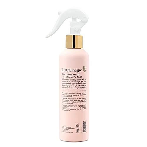 Cocomagic Coconut Milk Detangling Mist Extra Moisturizing Leave In Detangler Restore Vibrancy And Boost Shine Non Greasy Formula Paraben