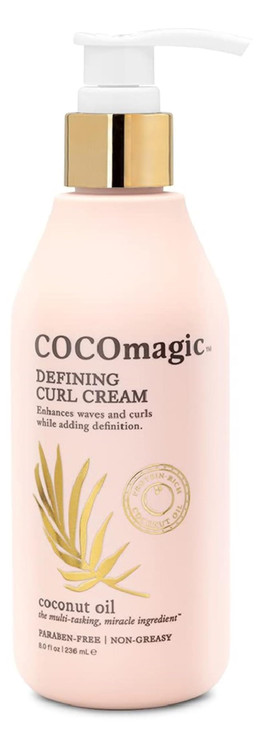Cocomagic Defining Curl Cream Extra Frizz Control Protects Against Split Ends And Breakage Paraben Free 8 Oz