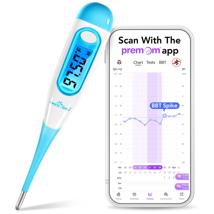 Easy Home Digital Basal Body Thermometer For Adults Fertility Tracker