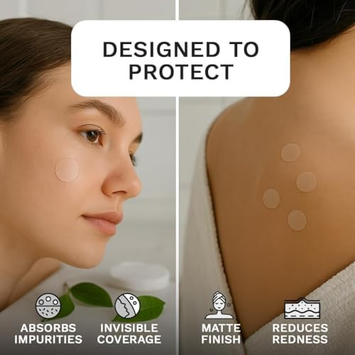 Le Gushe Korean Pimple Patches For Face 132 Dots Hydrocolloid Acne Patches And Zit Patches With Tea Tree Oil Invisible Blemish Patches