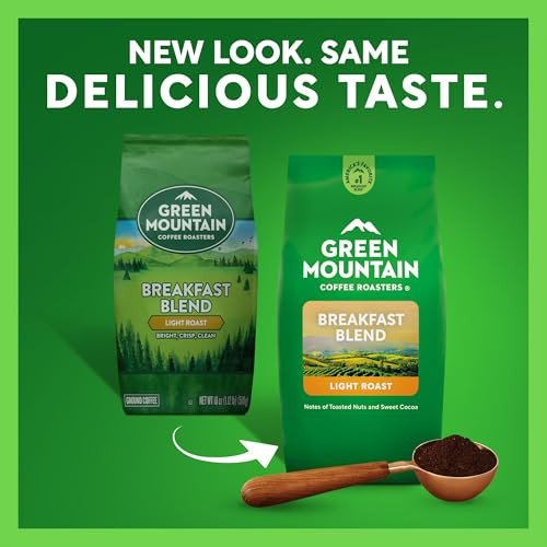 Green Mountain Breakfast Blend Ground Coffee 18 Oz Bag