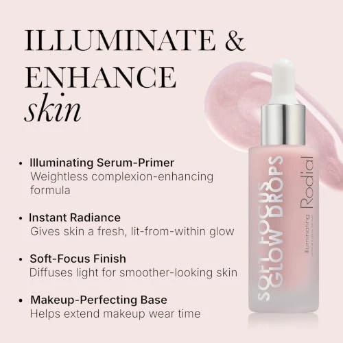 Soft Focus Glow Booster Drops Radiance Booster Illuminating Serum For Face With Glycerin And Antioxidants Smoothing Face Primer For No