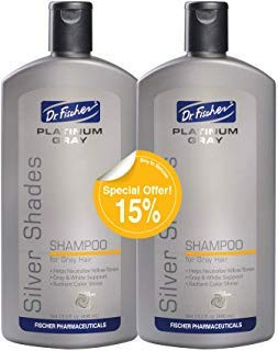 Dr. Fischer Gray Hair Shampoo. Volumizing And Clarifying For Silver Hair Blonde Hair Thinning Colored And Brassy Yellow Tones
