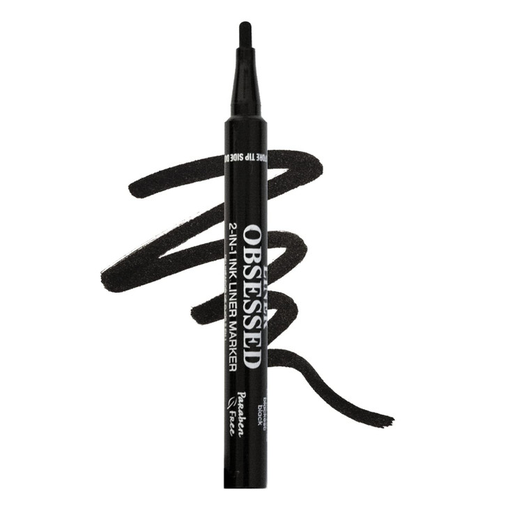 Palladio 2 In 1 Eye Liner Marker Black Paddle Tip Water Resistant