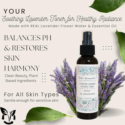Lavender Calm Facial Mist And Toner Pure Lavender Hydrosol Face Spray For Hydrating Calming And Refreshing Skin Natural Facial Mist For Dry