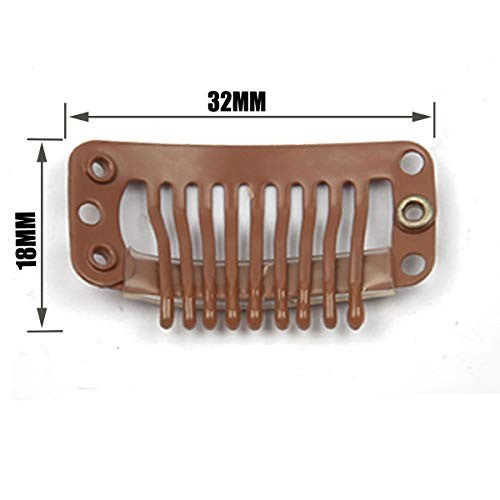 20Pcs Metal Snap Clips For Hair Extensions Wigs