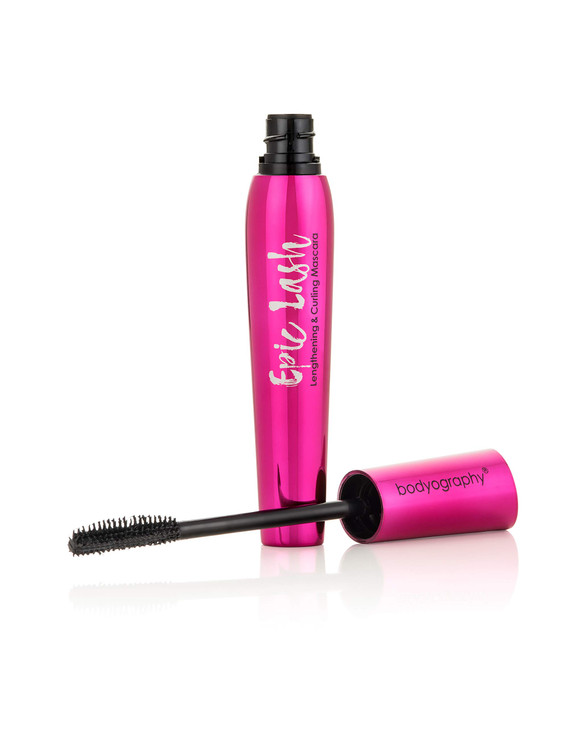 Bodyography Jet Black Lengthening And Curling Mascara Dual Sided Silicone Comb Wand For Volume And Lift Infused With Provitamin B5 For