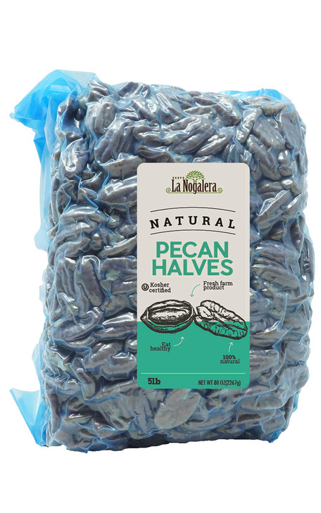 La Nogalera Pecans Raw Pecan Nuts Natural 5 Lbs Vacuum Sealed Bag. They Compare To Organic No Shell Non Gmo No Preservatives Unpasteurized