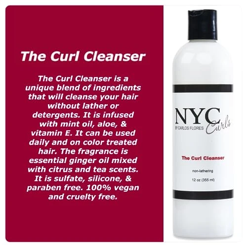 Nyc Curls The Curl Cleanser Best Sulfate Free Shampoo Alternative For Curly Coily And Wavy Hair Zero Lather And Color Safe Sulfate Free And
