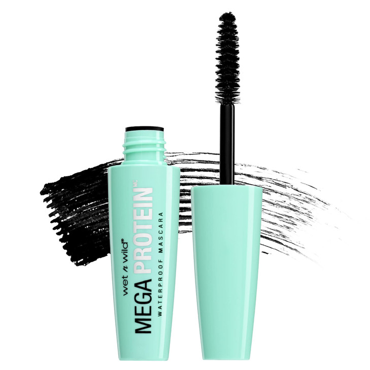 Wet N Wild Mega Protein Waterproof Mascara Very Black 0.21 Ounce C154A