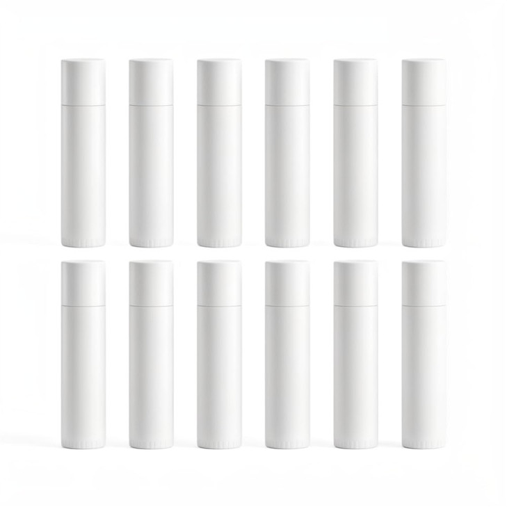 Vasana 50Pcs 5Ml Empty Refill White Plastic Lip Gloss Balm Lipstick Tubes Sample Packing Vials Holder Bottles Diy Beauty Tool