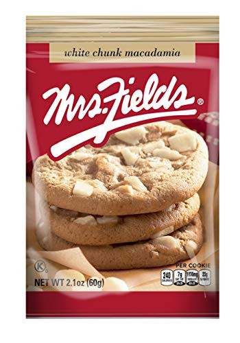 Mrs. Fields Cookies White Chunk Macadamia 2.1 Ounce Pack Of 12