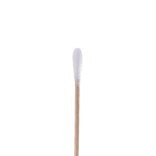 Gmark 6 Inch Long Wooden Cotton Swabs 200 Count Industrial Grade Cotton Tipped Applicators Sturdy Birch Wood Sticks Cleaning Makeup Pet Care