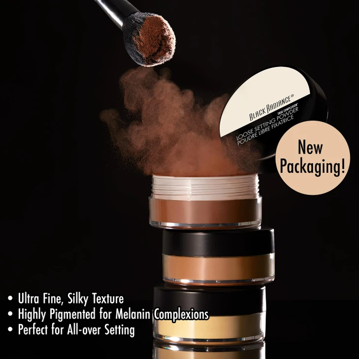 Black Radiance True Complexion Loose Setting Powder Honeymoon 0.64 Ounce