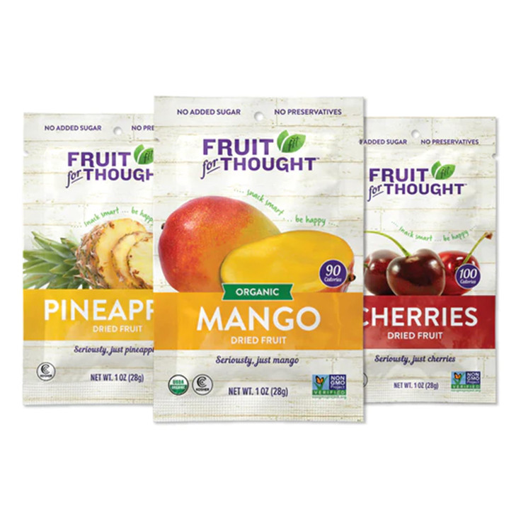 Fruit For Thought Dried Fruit Variety Snack Pack No Sugar Added 12 Count