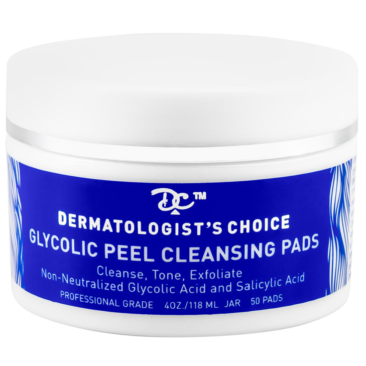 Dermatologist S Choice Extra Strength Chemical Peel 10 Percent Glycolic Peel Cleansing Pads With Salicylic Acid 50 Pads