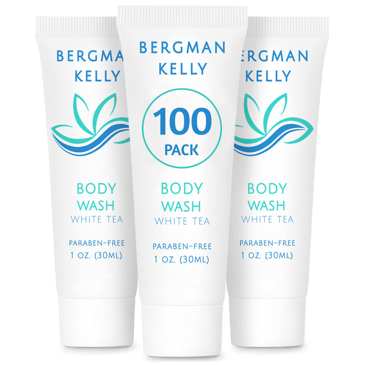 Bergman Kelly Travel Size Hotel Body Wash 1 Fl Oz 100 Pk White Tea