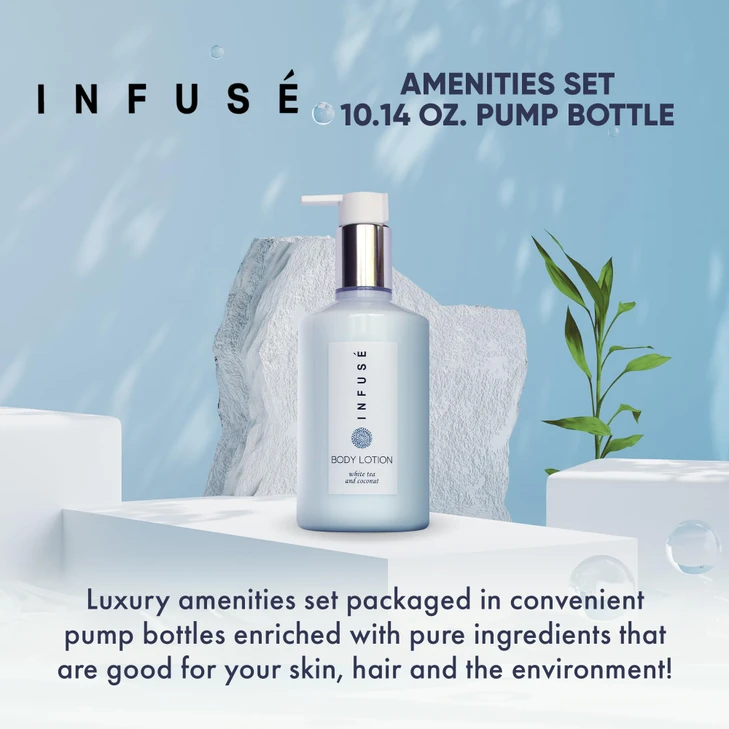 Infusé 10.14 Oz Hotel Body Lotion Pump Bottle Bulk Hotel Toiletries