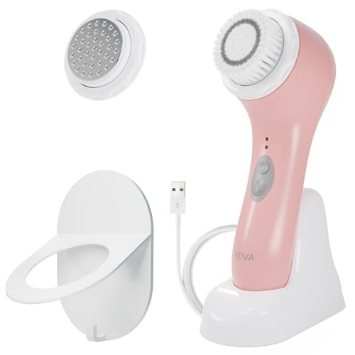 Spa Sciences Nova Sonic Cleansing Face Brush And Infusion System Pink