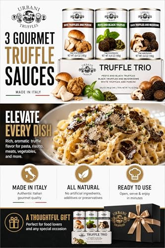 3 Pack Truffle Sauces 6.4Oz Each Italian For Pasta Pizza Meat And Fish