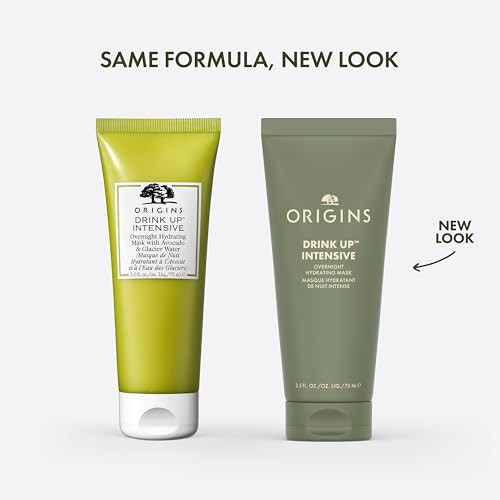 Origins Drink Up Intensive Overnight Hydrating Face Mask Hydrates For 72 Hours With Niacinamide Hyaluronic Acid And Avocado Butter 2.5 Fl Oz