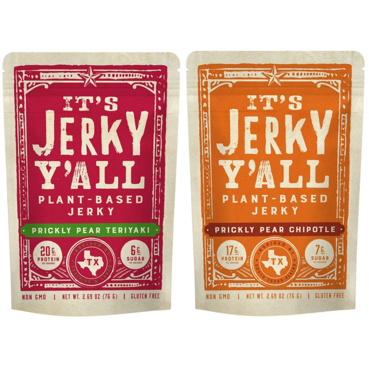 It S Jerky Y All Vegan Jerky Sweet And Spicy Pack Chipotle And Teriyaki Low Carb Non Gmo Gluten Free Vegetarian Whole30 2 Pack