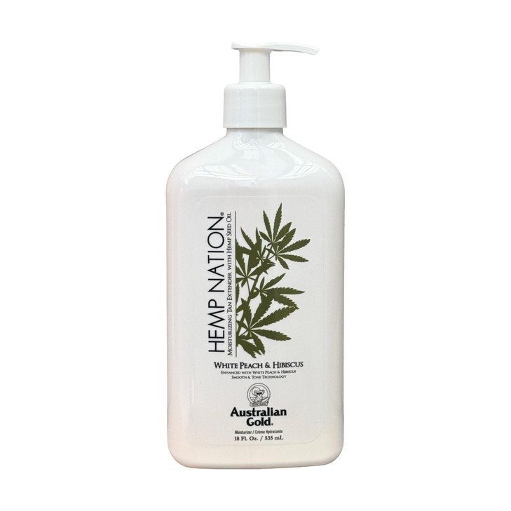 Hemp Nation White Peach Hibiscus Moisturizing Tan Extender 18 Oz