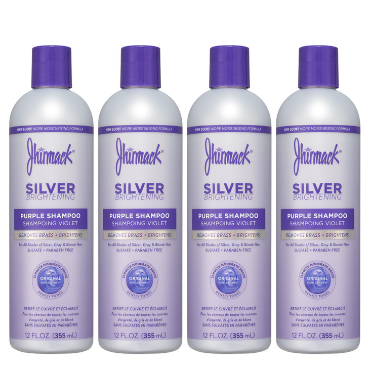 Jhirmack Silver Brightening Purple Shampoo 12 Fl Oz Pack Of 4