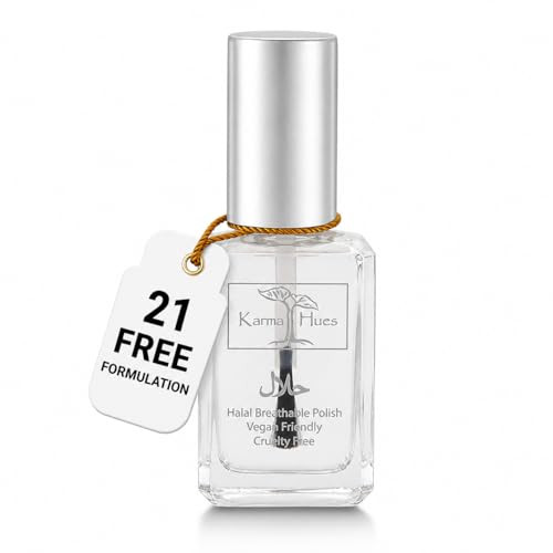 Karma Halal Certified Nail Polish Truly Breathable Cruelty Free And Vegan Oxygen Permeable Wudu Friendly Nail Enamel Breathable Top Coat